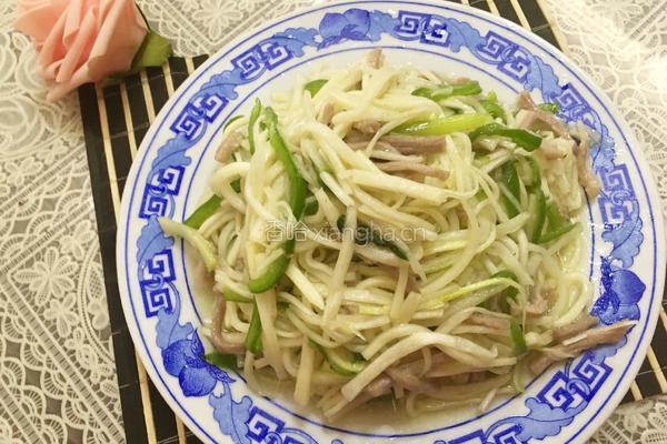 茭白青椒肉丝的做法图解16