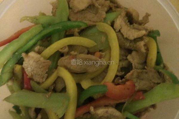 彩椒孜然肉的做法图解4