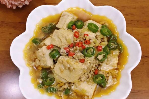 肉沫炖冻豆腐的做法图解8
