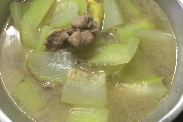节瓜瘦肉汤的做法图解6