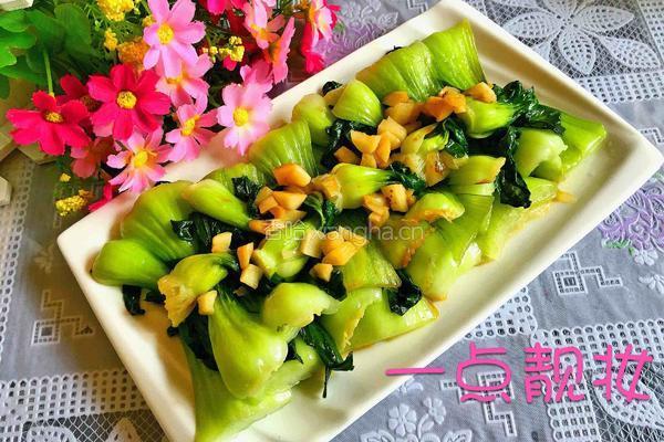 清炒上海青的做法图解6