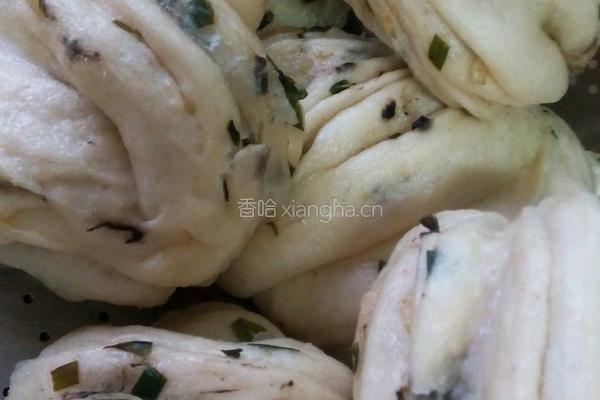 葱香橄榄菜花卷的做法图解7