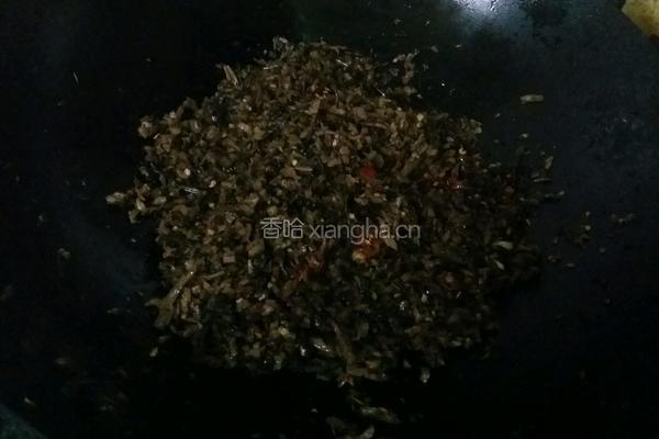 自创炒梅菜的做法图解5