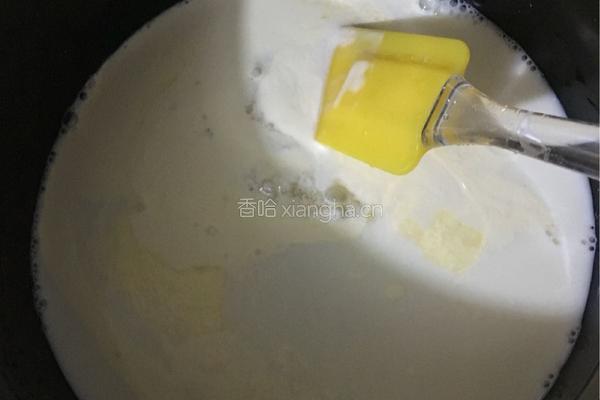 椰丝牛奶小方块的做法图解4