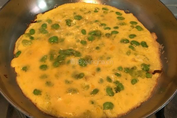 毛豆鸡蛋饼的做法图解9