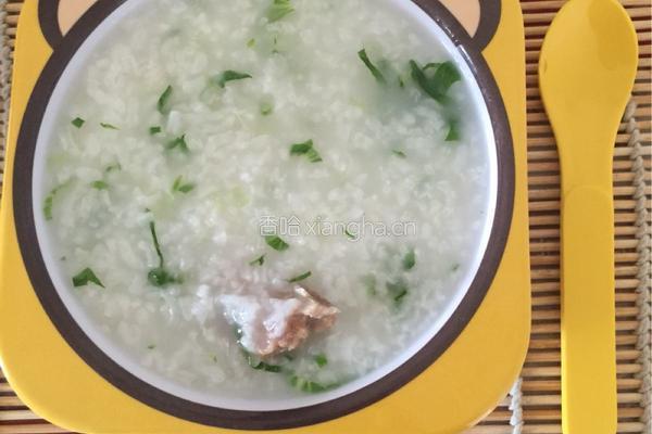 排骨青菜粥的做法图解8