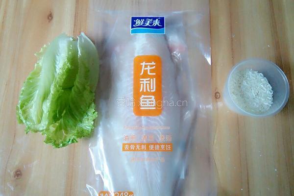 生菜龙利鱼片粥的做法图解1