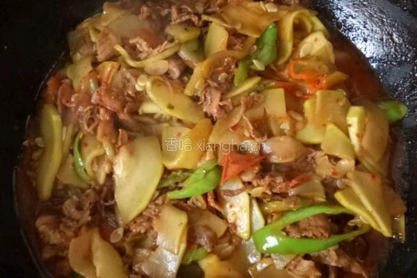 牛肉炒茭瓜的做法图解10