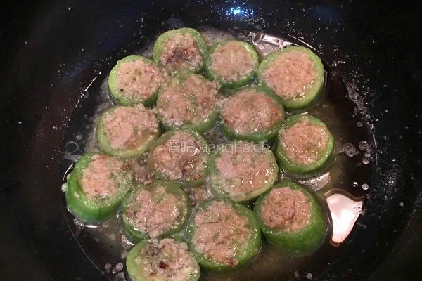 丝瓜酿肉馅的做法图解7