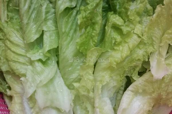 肉末生菜的做法图解1
