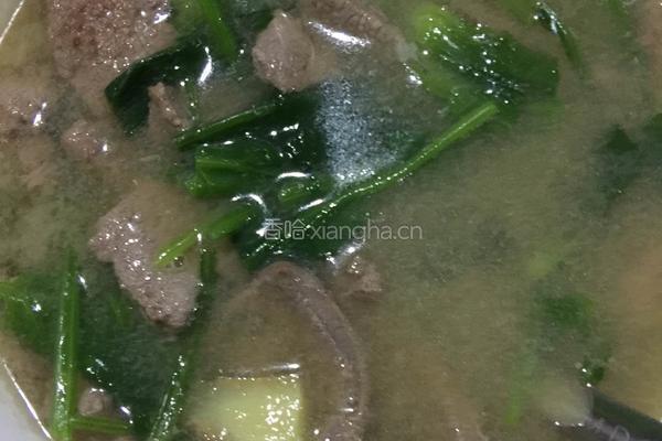 猪肝菠菜汤的做法图解5