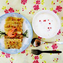 香肠鲜虾饼的做法[图]