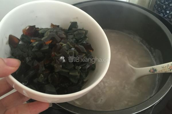皮蛋瘦肉粥的做法图解9