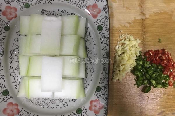 蒜蓉蒸冬瓜的做法图解3