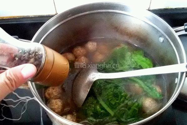 汆丸子的做法图解12