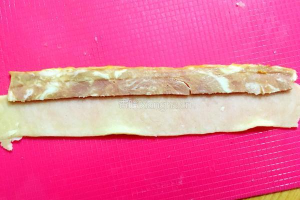 培根玫瑰花卷的做法图解6