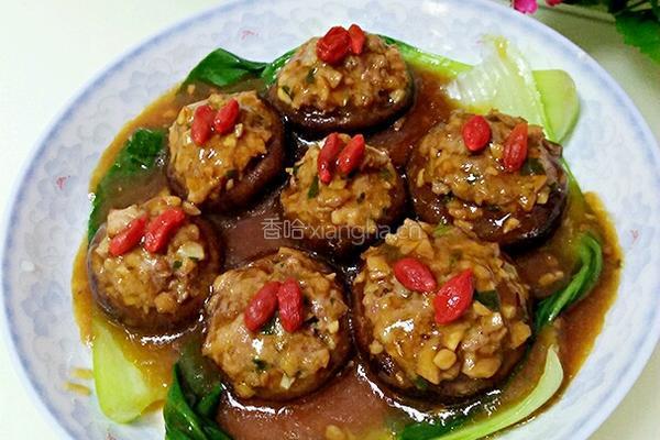 香菇酿肉和豆腐酿肉的做法图解12
