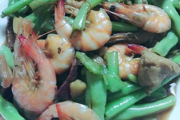 豆角炒虾的做法图解4