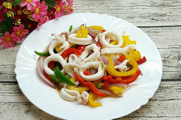 蒜香鱿鱼圈的做法图解8
