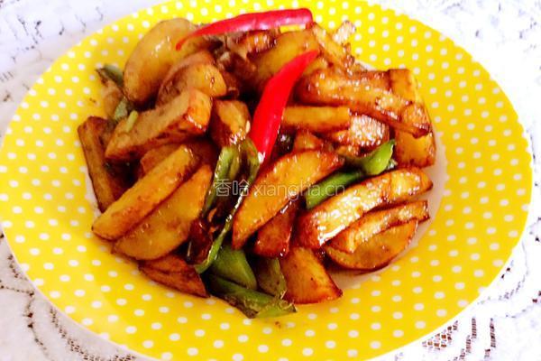 干煸香辣土豆条的做法图解8
