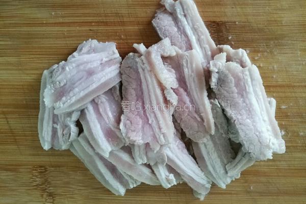 蒜苔回锅肉的做法图解4