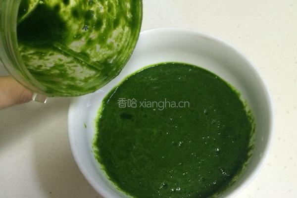 菠菜戚风（8寸）的做法图解2