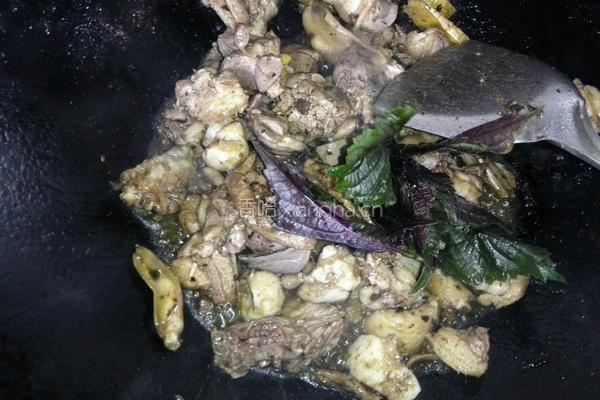 紫苏焖鸭肉的做法图解4