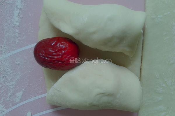 奶香大枣花卷的做法图解8