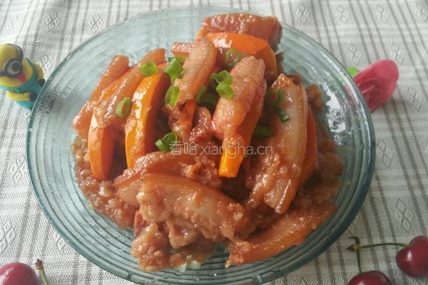 南瓜粉蒸肉的做法图解6