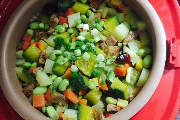 土豆腊肠焖饭的做法图解8