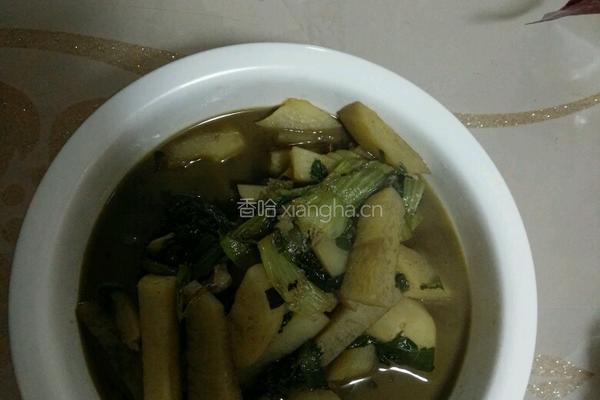 小白菜炖土豆