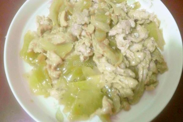 咸菜炒瘦肉的做法图解4