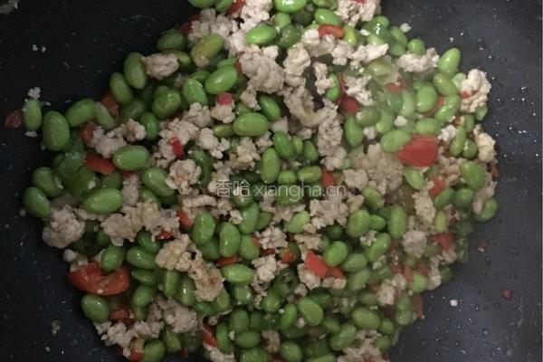 毛豆炒肉末的做法图解11