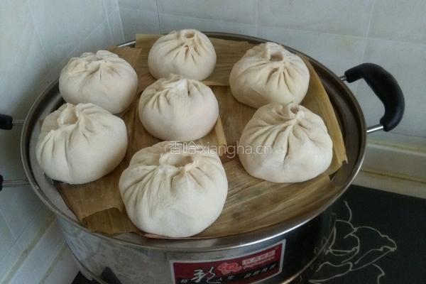 小油菜豆腐虾皮包子的做法图解9