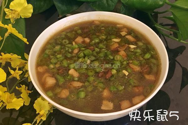 肉丁豆角打卤面的做法图解9