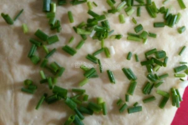 香葱肉松面包卷的做法图解3
