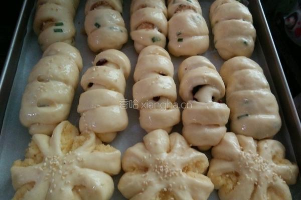 香葱肉松面包卷的做法图解10