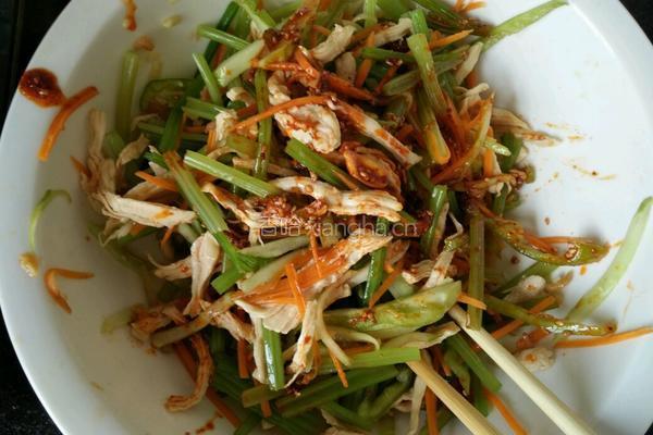 麻辣红油鸡丝的做法图解10