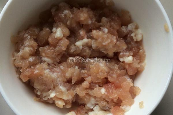 黄花菜肉盒的做法图解2