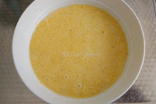 蒜香苋菜玉米饼的做法图解4