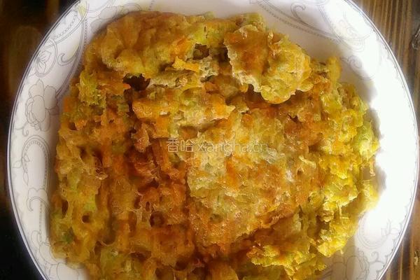 南瓜花摊鸡蛋饼的做法图解4