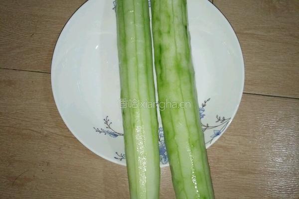 黄瓜肉末汤的做法图解1