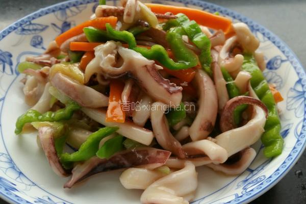 酒香炒鲜鱿的做法图解4
