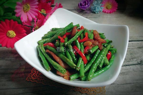 缸豆炒肉的做法图解8