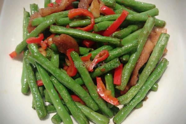缸豆炒肉的做法图解7