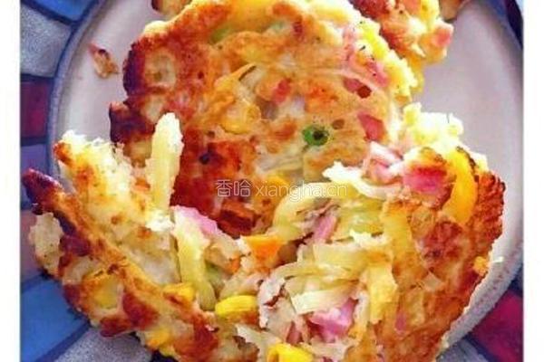 土豆玉米饼的做法图解6