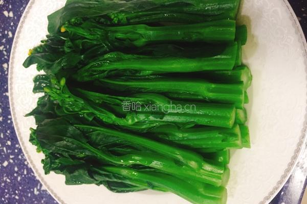 蒜蓉菜心的做法图解5