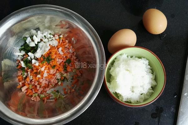 大米鸡蛋煎饼的做法图解1