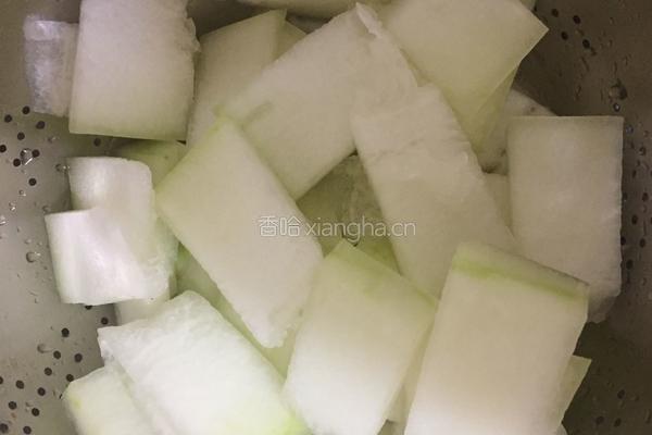 蚝油豉香冬瓜的做法图解1