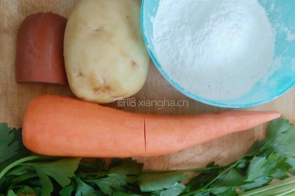 杂蔬土豆饼的做法图解1